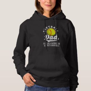 Softball Papa Apparel Pap van Softball Player Defi Hoodie