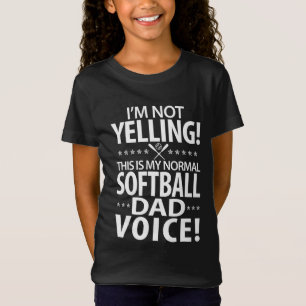 Softball Papa - Grappige papa Verjaardag of Vaderd T-shirt