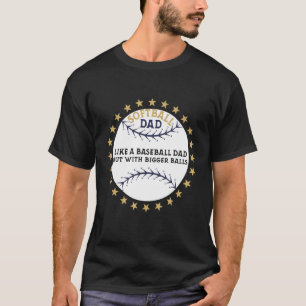 Softball Papa Grotere Ballen Vaders Dag Kleding T-shirt