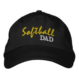 Softball Papa Pet, Sport Ouder, Cadeau voor Vader Geborduurde Pet