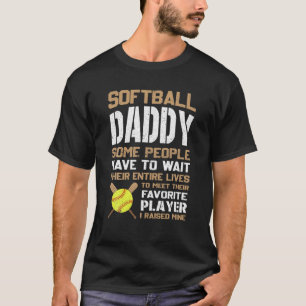 Softball papa... sommige mensen moeten hun tong wa t-shirt