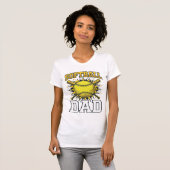 Softball Papa Vintage Gravure Shirt Ontwerp_1 (Voorkant volledig)