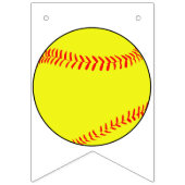 Softball Party-banner Vlaggetjes (Tweede vlag)