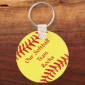  Softball Party Gifts Cheap Sleutelhangers (Voorkant)