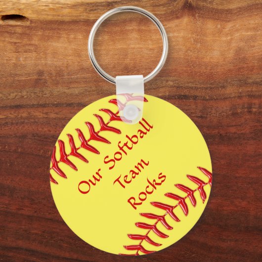 Softball Party Gifts Cheap Sleutelhangers (Voorkant)