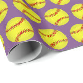 Softball-patroon Cadeaupapier (Rol Hoek)