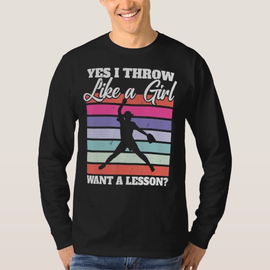 Softball Pitcher, ik denk dat een meisje een T-shirt (Voorkant)