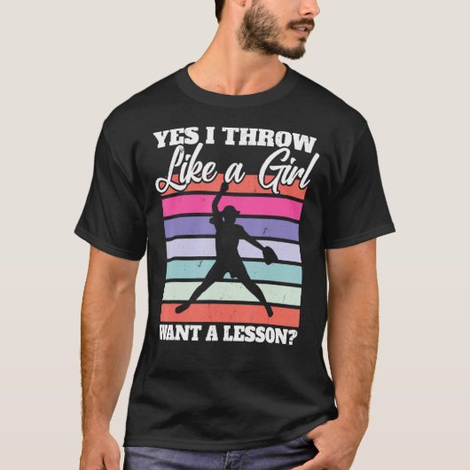 Softball Pitcher, ik denk dat een meisje een T-shirt (Voorkant)