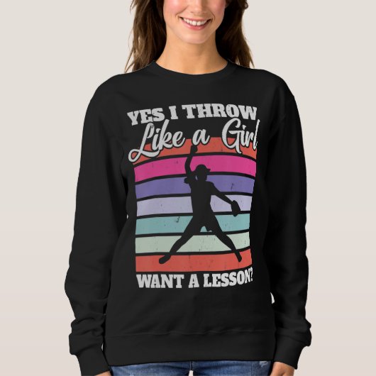 Softball Pitcher, ik denk dat een meisje een Trui (Voorkant)