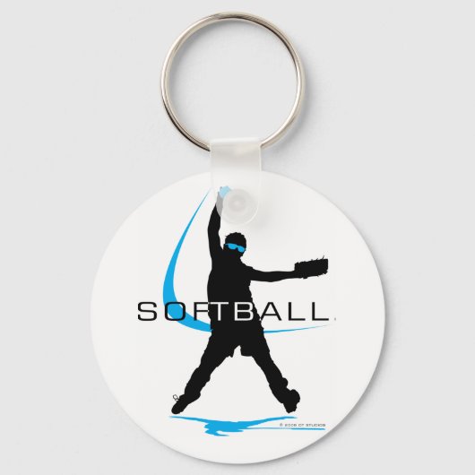 Softball - Pitcher Sleutelhanger (Voorkant)