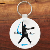 Softball - Pitcher Sleutelhanger (Voorkant)