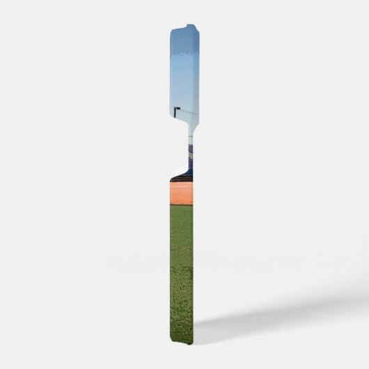 Softball Player Catcher met Jouw naam en nummer iPhone Hoesje (Rechterkant)