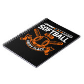 Softball Player Coach Fan Funny Quotes 65 player Notitieboek (Linkerzijde)