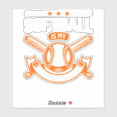 Softball Player Coach Fan Funny Quotes 65 player Sticker (Vel)