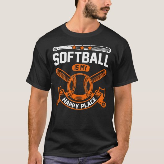 Softball Player Coach Fan Funny Quotes 65 player T-shirt (Voorkant)
