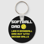 Softball Player Dad Humor Sleutelhanger (Voorkant)