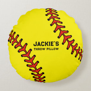 Softball Player-decor Rond Kussen