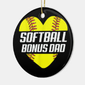 Softball Player Family Gifts Softball Bonus Pap Keramisch Ornament (Links)