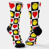 Softball Player Fastpitch Softball & Heart Sports Sokken (Gebogen)
