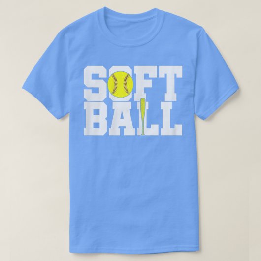 Softball Player Game Lover Softballer T-shirt (Design voorkant)