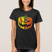 Softball Player Halloween Pumpkin Mannen Boys Girl T-shirt (Voorkant)