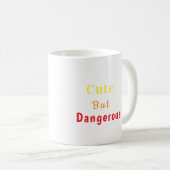 Softball Player Mug- Cute But Dangerous Koffiemok (Voorkant rechts)