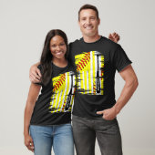Softball Player US Flag Thayed Sport Coac T-shirt (Unisex)