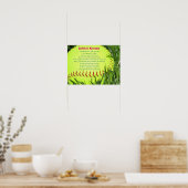 Softball Poem Poster (Keuken)
