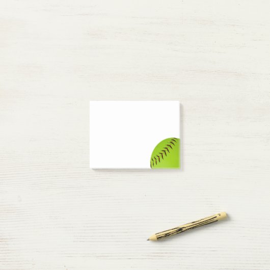 softball post het nota neemt van post-it® notes (Op bureau)