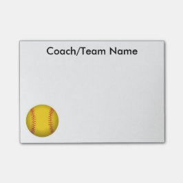 Softball Post it Note