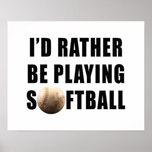 Softball Poster (Voorkant)
