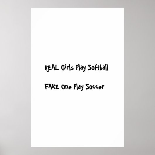 Softball Poster (Voorkant)