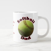 Softball Proud Dad Grote Koffiekop (Rechts)