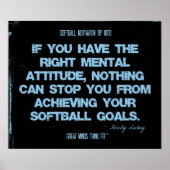 Softball Quotes in Threads 010 Poster (Voorkant)