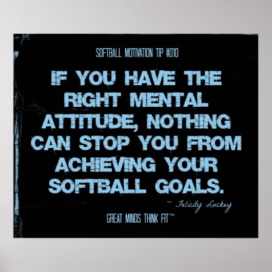 Softball Quotes in Threads 010 Poster (Voorkant)