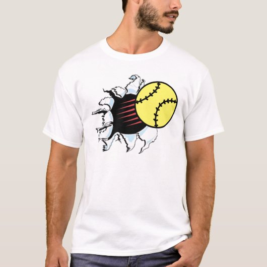 Softball Rip hem T-shirt (Voorkant)