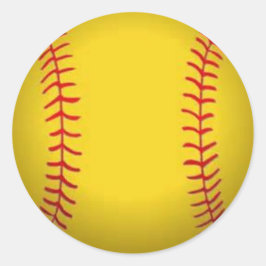 Softball Ronde Sticker