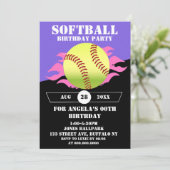 Softball Roze Birthday Party (Staand voorkant)