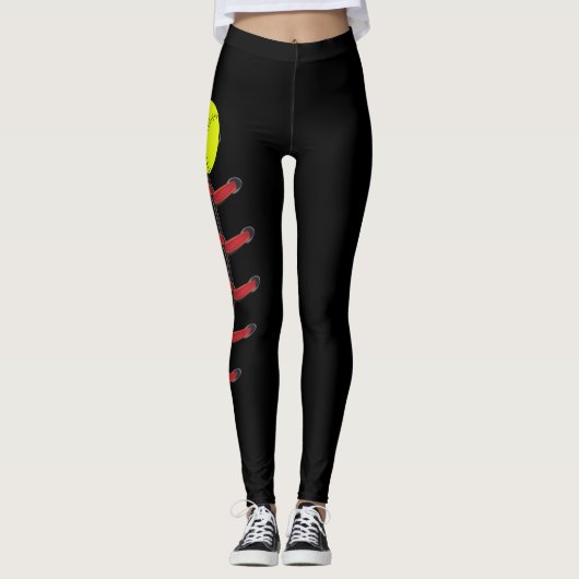 Softball-seizoen Leggings (Voorkant)