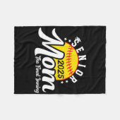 Softball Senior Mom The Final Inning Cl Of 2025 Wo Fleece Deken (Voorkant (Horizontaal))