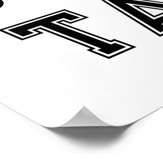 Softball Senior Night Afstuderen Poster (Hoek)