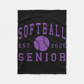 Softball Senior Night Softball Senior 2026 Graduat Fleece Deken