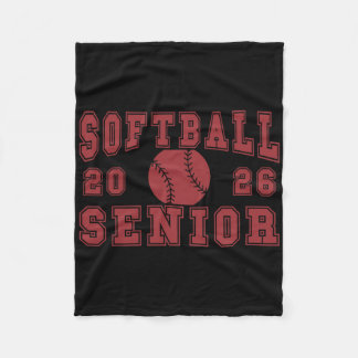 Softball Senior Night Softball Senior 2026 Graduat Fleece Deken