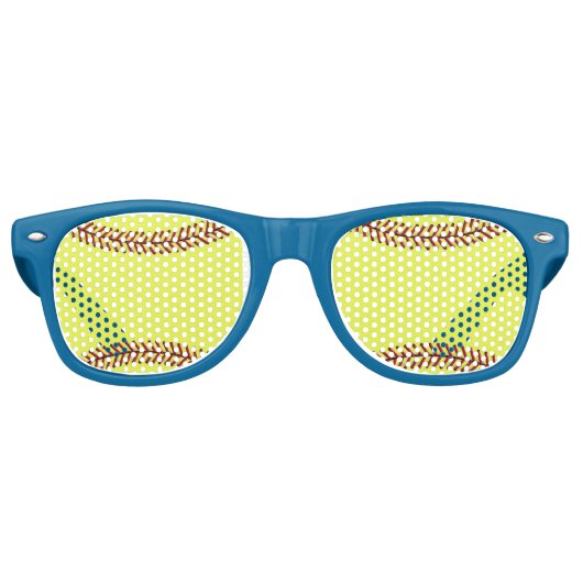 Softball Shades Retro Zonnebril (Voorkant)