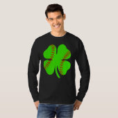 Softball Shamrock Lucky Clover Irish St Patrick's  T-shirt (Voorkant volledig)