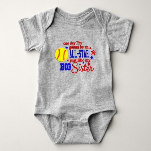 Softball Sister Romper (Voorkant)