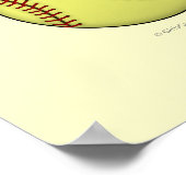 Softball-Sky Blue Poster (Hoek)