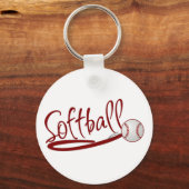 Softball Sleutelhanger (Voorkant)