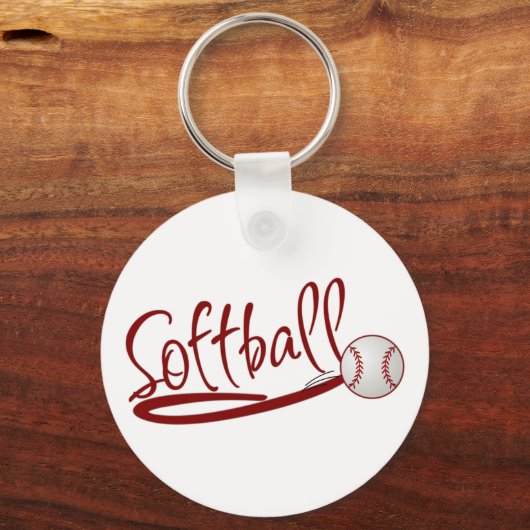 Softball Sleutelhanger (Voorkant)