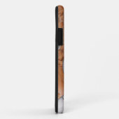 Softball Sock Monkey iPhone of Smart Phone Case (Achterkant/rechts)